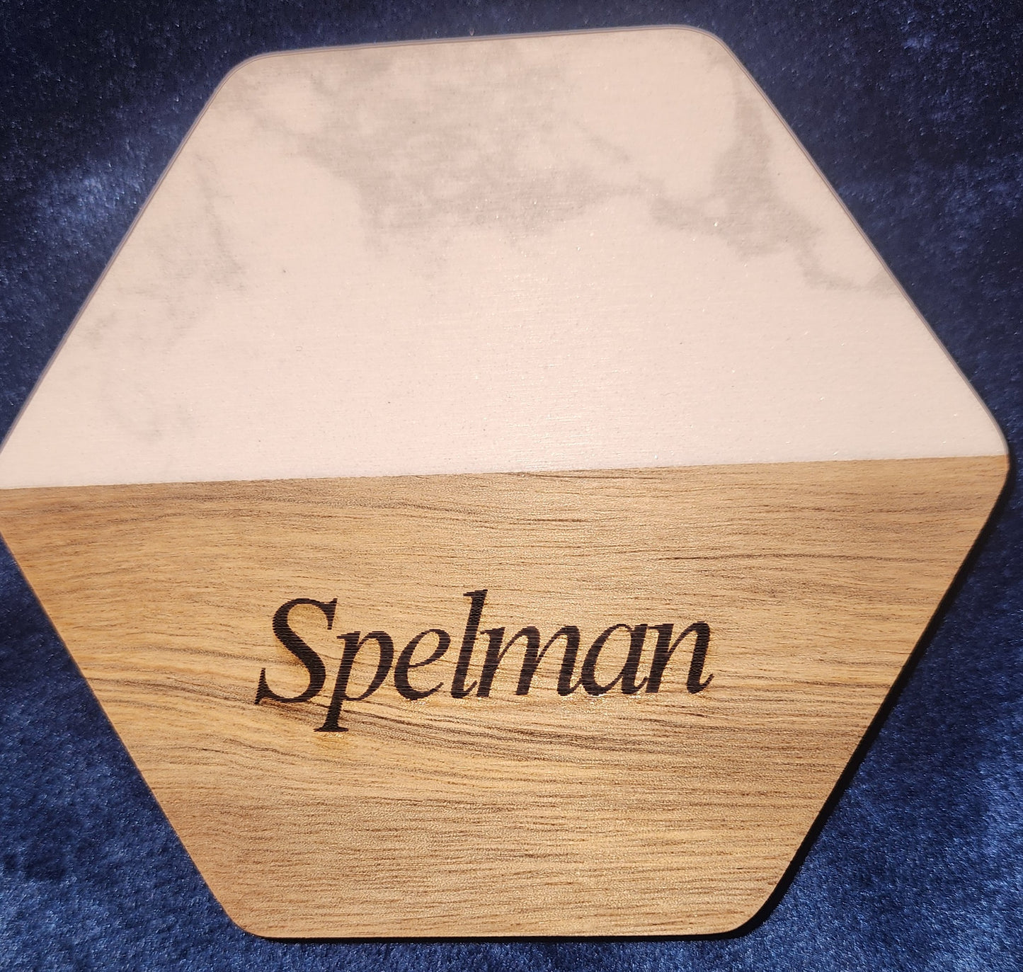 Spelman Coaster - Set of 2- Hex Light Brown