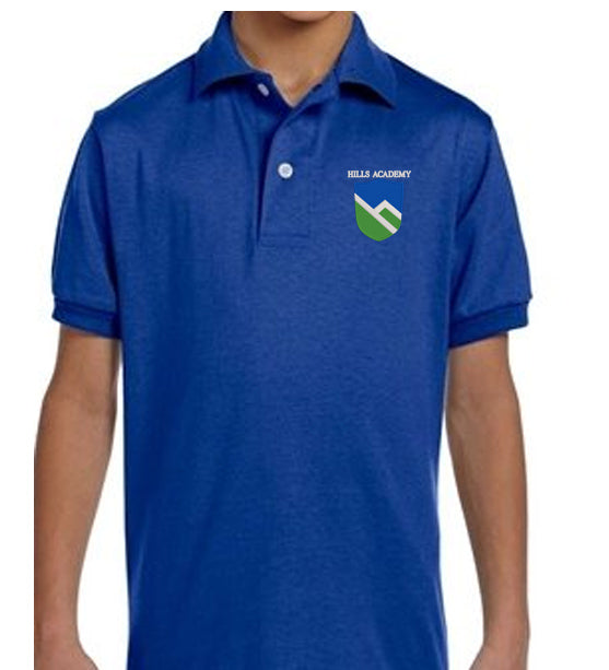 Hills Academy Polo Shirt - Embroidery ONLY