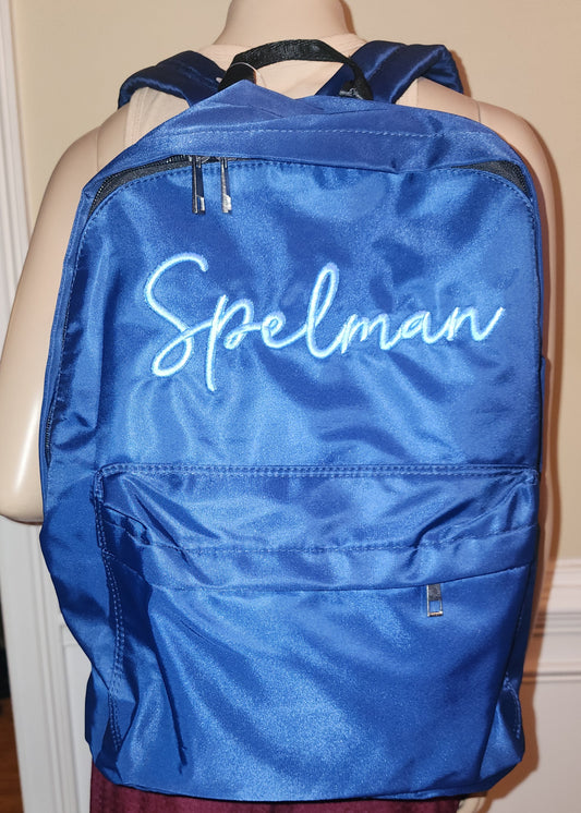 Spelman Blue Backpack