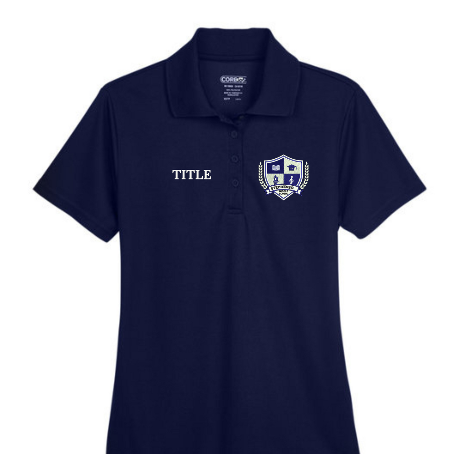 LADIES FIT  - Embroidered Stephenson Middle Logo Polo