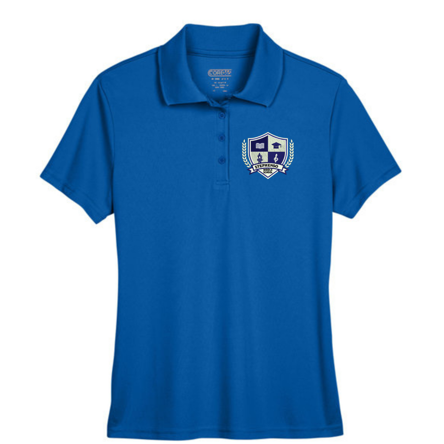 LADIES FIT  - Embroidered Stephenson Middle Logo Polo