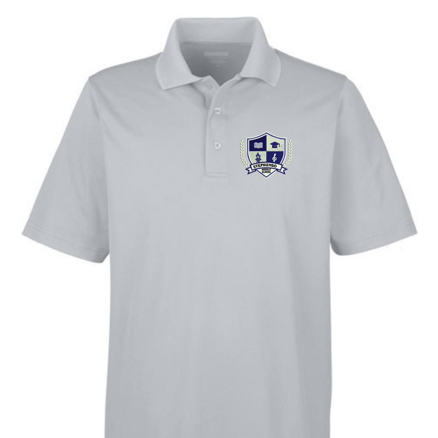 MENS FIT -  Embroidered Stephenson Middle Logo Polo